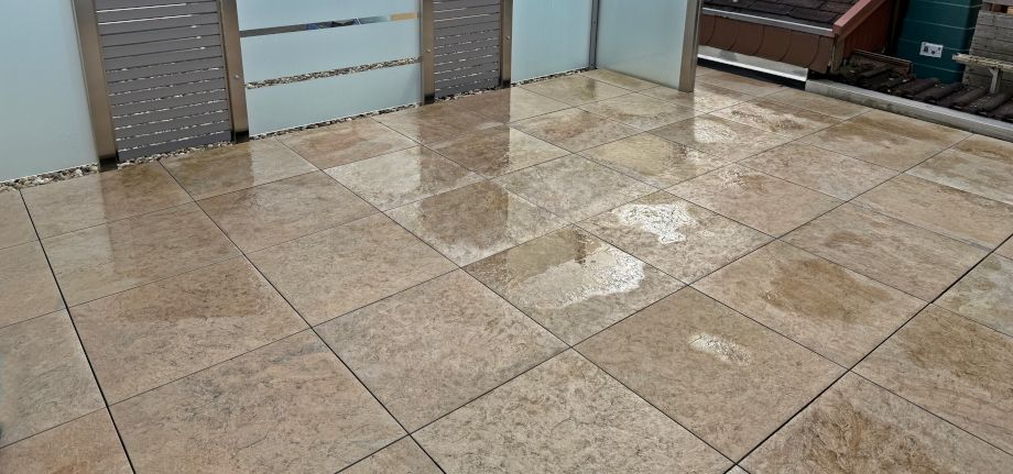 Die benötigte Fläche für einen Outdoor Whirlpool